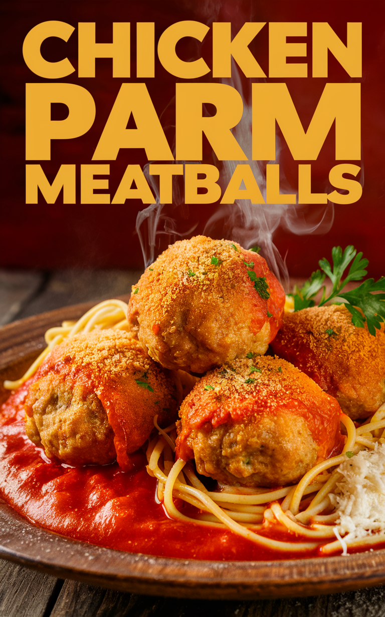 Chicken Parmesan Meatballs, Chicken meatballs recipe, Easy chicken meatballs, Baked chicken meatballs, Ground chicken meatballs