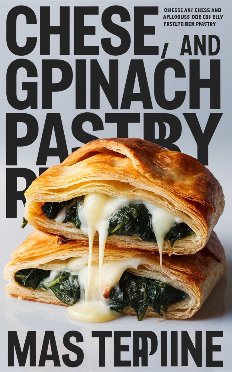 Cheese pastry, Spinach flaky pastry, Stuffed pastry recipe, Savory cheese pastry, Spinach cheese puff