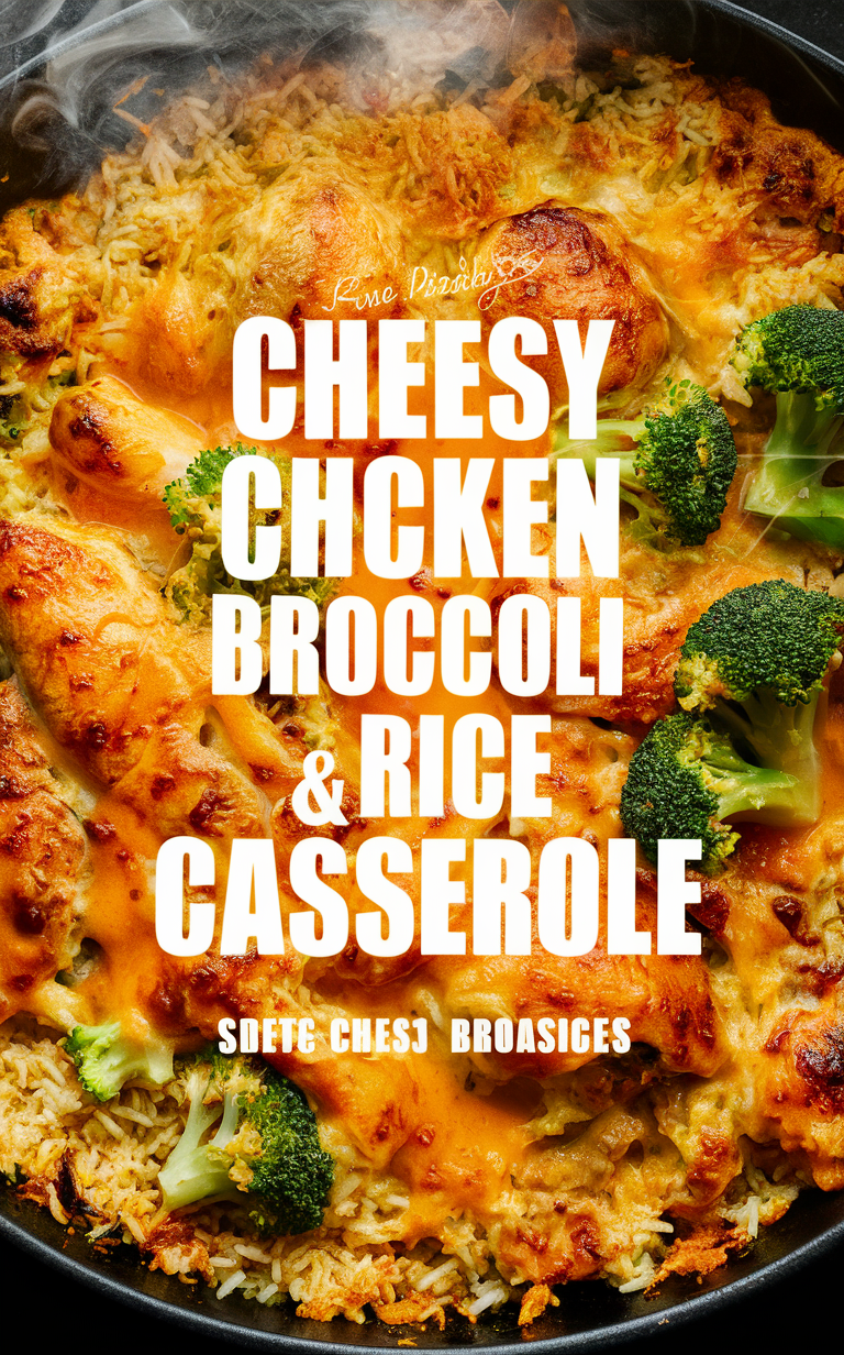 Cheesy chicken casserole, Creamy broccoli bake, Comfort food recipe, Casserole dish, Cheesy rice bake