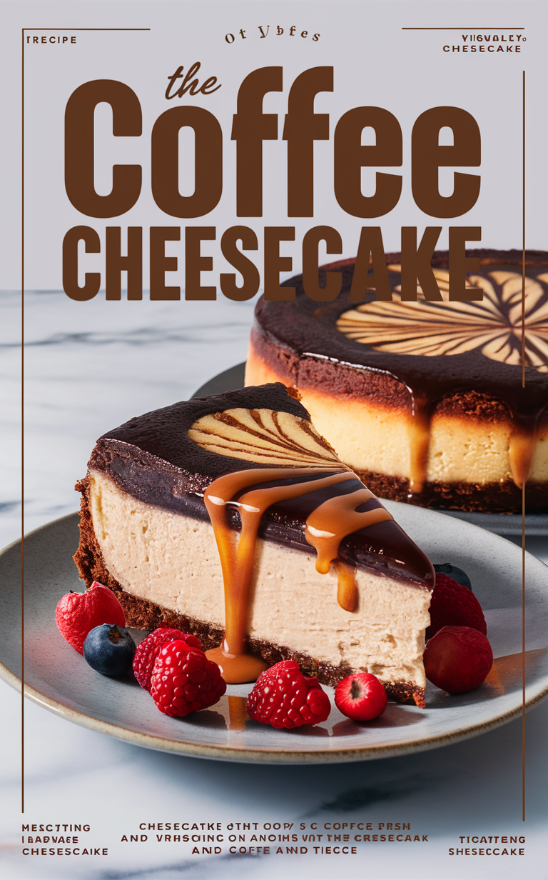 Coffee dessert, Cheesecake recipe, Creamy cheesecake, decadent dessert, Coffee cheesecake