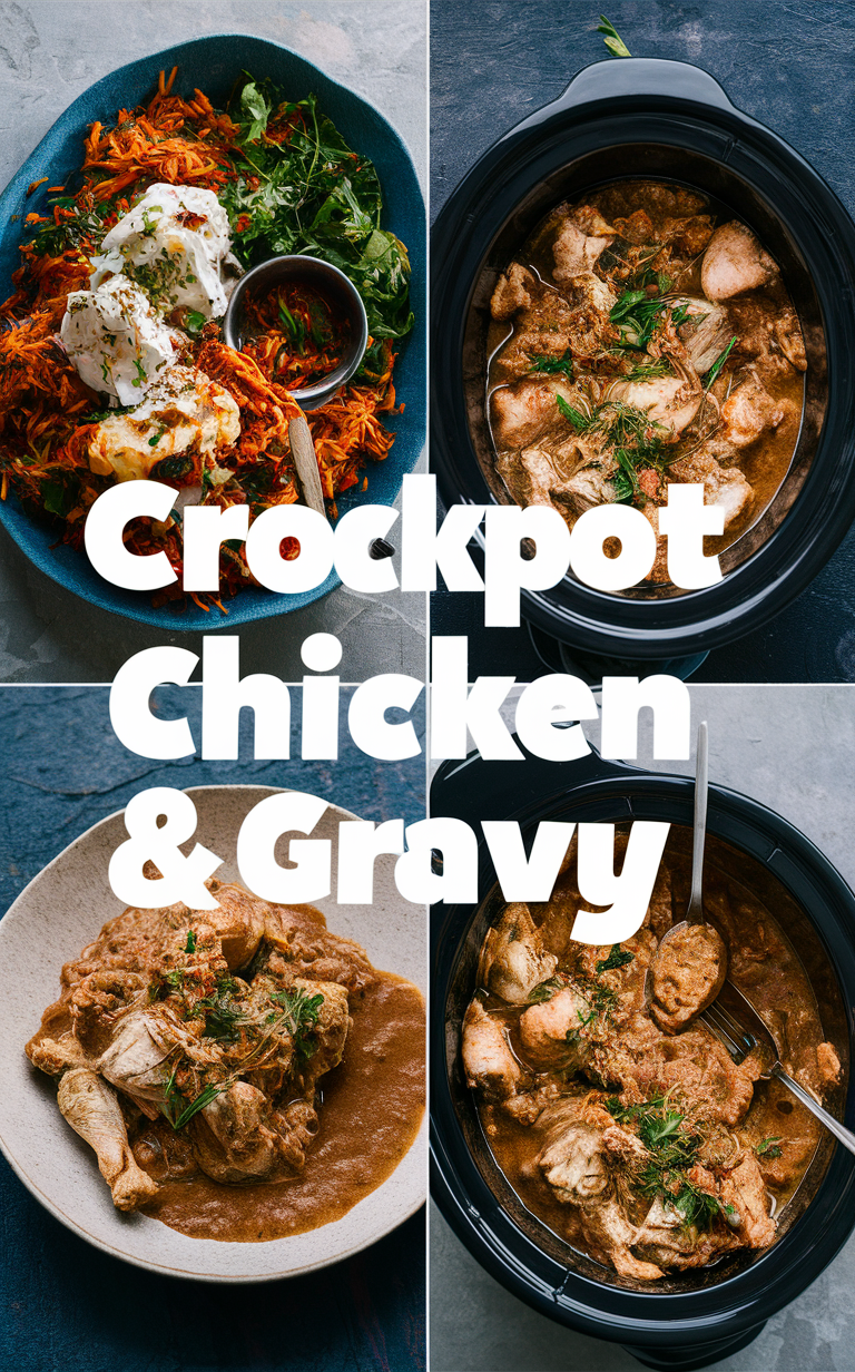 Crockpot chicken recipe, Crockpot gravy recipe, Slow cooker chicken recipe, Easy crockpot chicken, Crockpot comfort food