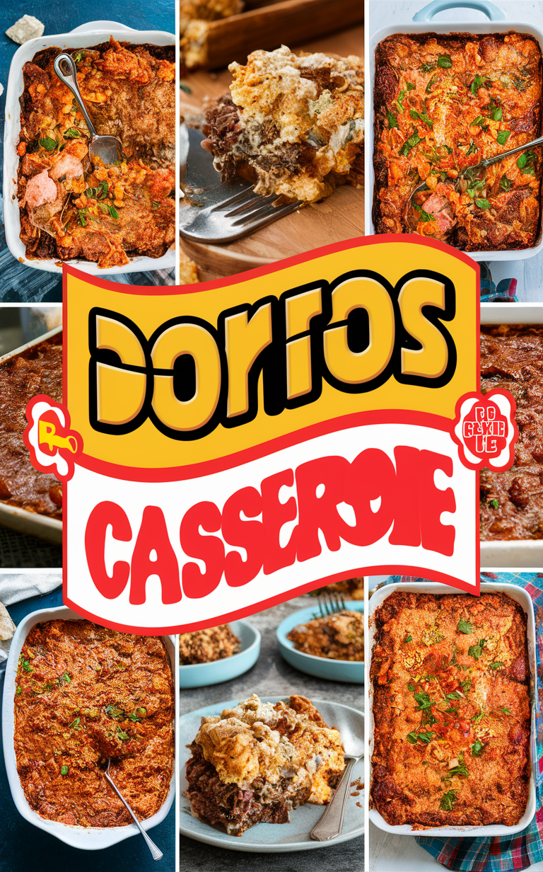 Doritos casserole, cheesy Doritos casserole, easy Doritos casserole, Mexican Doritos casserole, spicy Doritos casserole