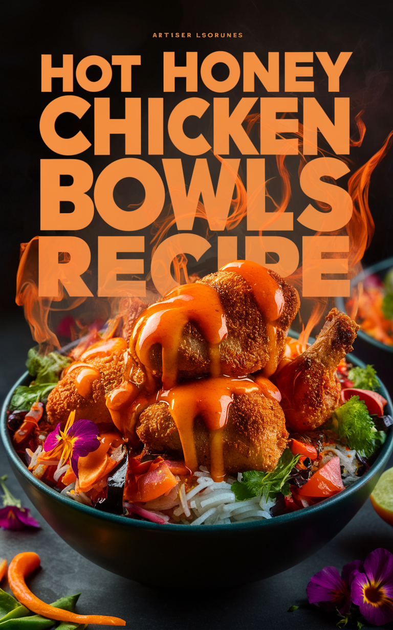 Honey glazed chicken bowl, Grilled honey chicken bowl, Spicy honey chicken bowl, Baked honey chicken bowl, Honey garlic chicken bowl