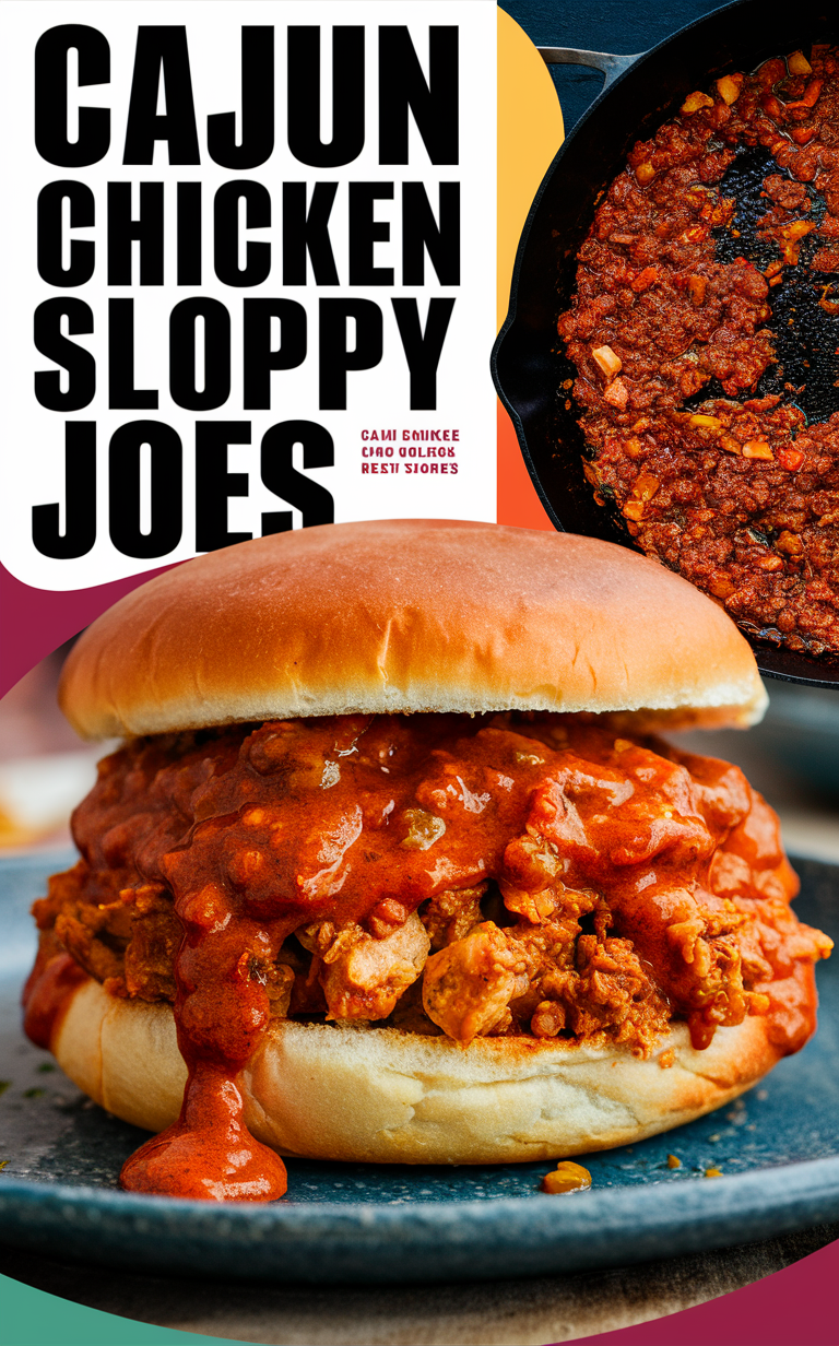 Cajun chicken sloppy joe recipe, spicy Cajun chicken, easy Cajun chicken dishes, mouthwatering Cajun chicken recipes, Cajun chicken sandwich