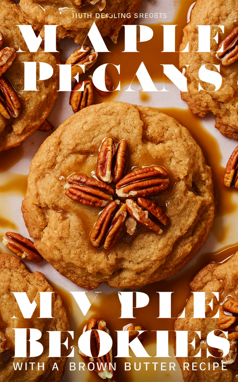 Maple pecan cookie recipe, Brown butter pecan cookies, Best pecan cookie recipe, Homemade maple pecan cookies, Pecan cookie with brown butter