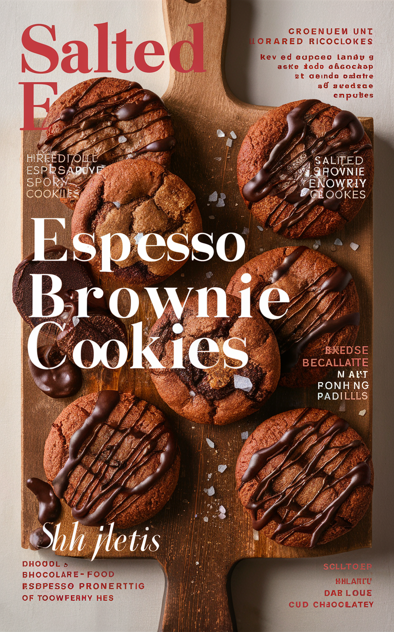 Salted Espresso Brownie Cookies, Espresso Brownie Cookies Recipe, Espresso Brownie Cookies, Salted Brownie Cookies, Brownie Cookies Recipe