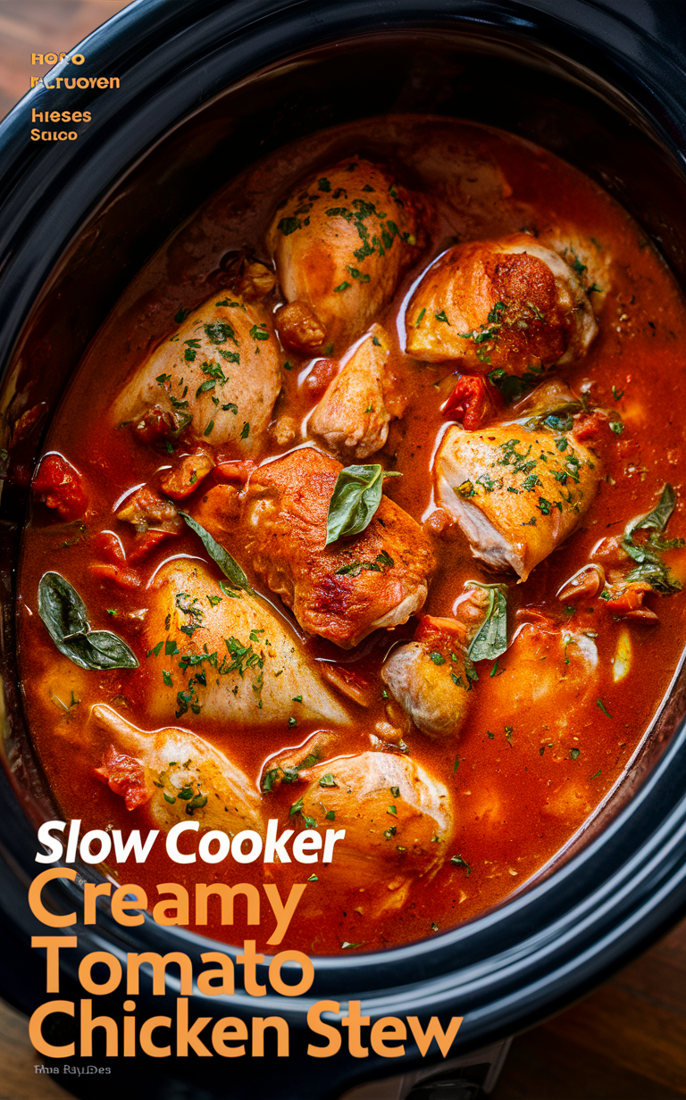 Slow Cooker Chicken Breast Recipe, Easy Crockpot Chicken Recipes, Creamy Chicken Tomato Basil Soup, Delicious Slow Cooker Chicken Casserole, Homemade Chicken Basil Pasta