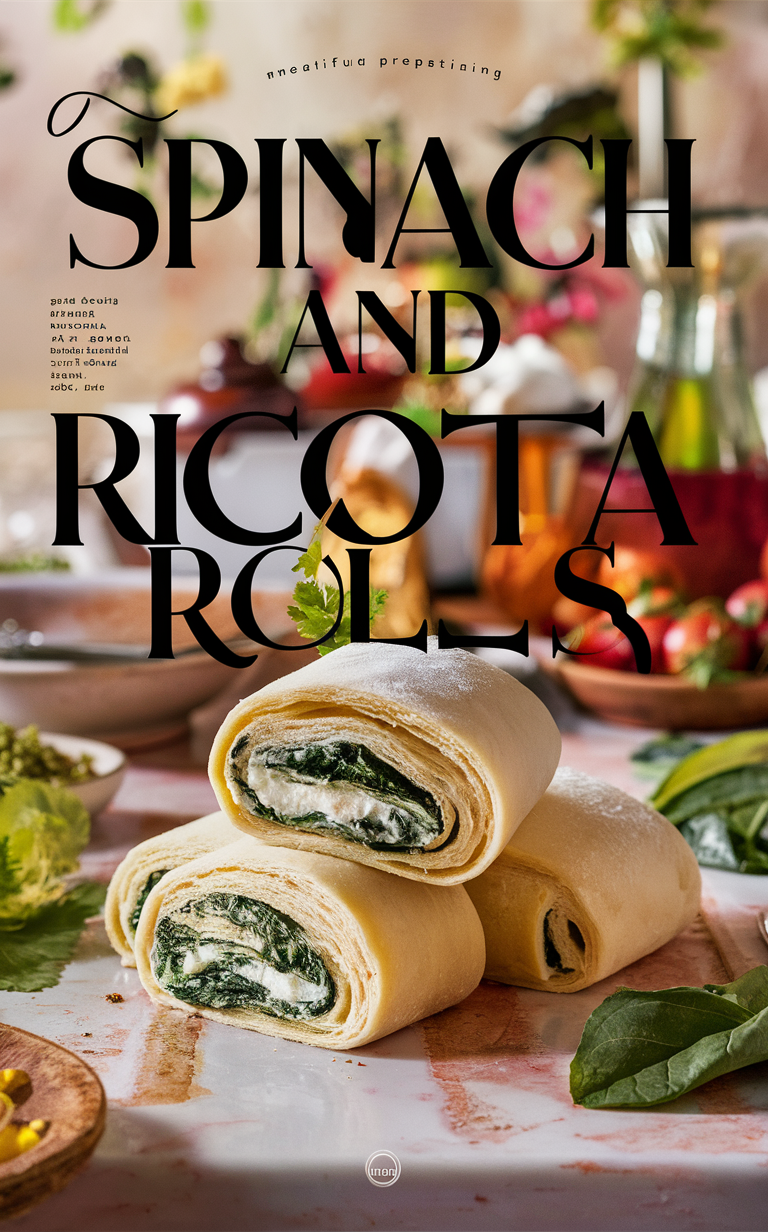 Spinach ricotta rolls, Spinach and cheese roll, Ricotta pastry rolls, Cheese and spinach parcel, Ricotta cheese roll