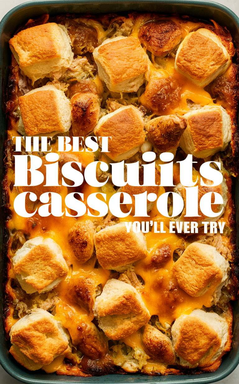 Biscuit casserole recipe, Homemade biscuit casserole, Easy biscuit casserole, Delicious biscuit casserole, Quick biscuit casserole