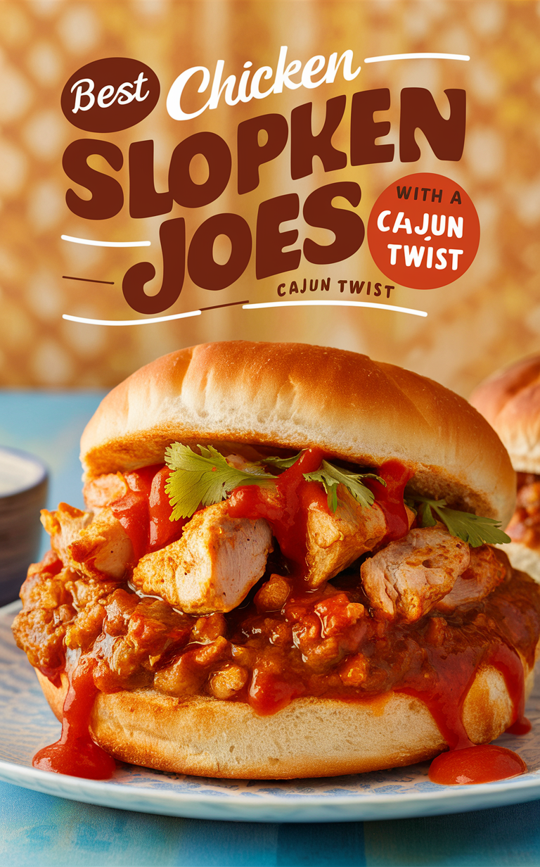 Chicken Sloppy Joes, Cajun Chicken Recipe, Spicy Chicken Sandwich, Creole Chicken Dish, Louisiana Chicken Meal