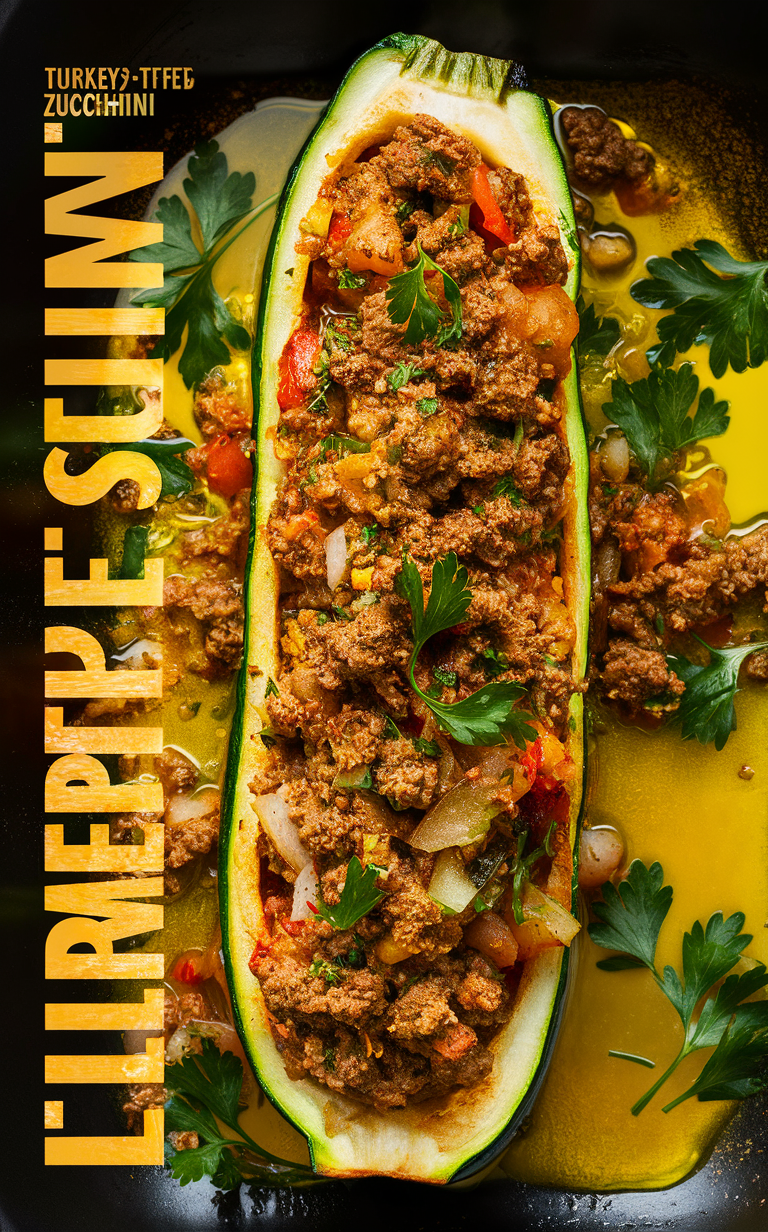 stuffed zucchini recipe, ground turkey zucchini, zucchini boats recipe, healthy turkey recipe, zucchini casserole recipe