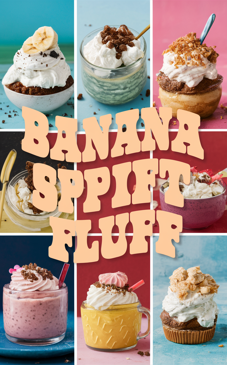 Banana Split Fluff, Tropical Fluff Dessert, Pineapple Fluff Recipe, Creamy Fruit Salad, Frozen Fruit Fluff