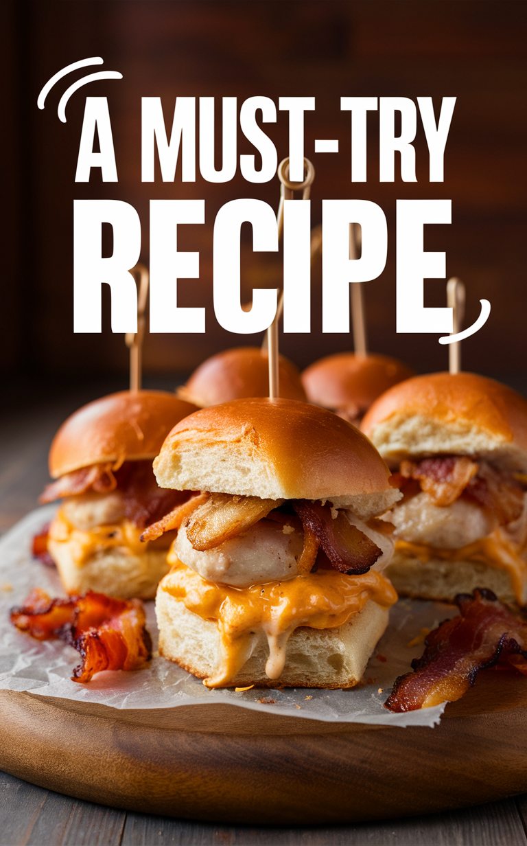 Chicken sliders, Bacon sliders, Ranch sliders, Chicken bacon ranch, Slider recipes