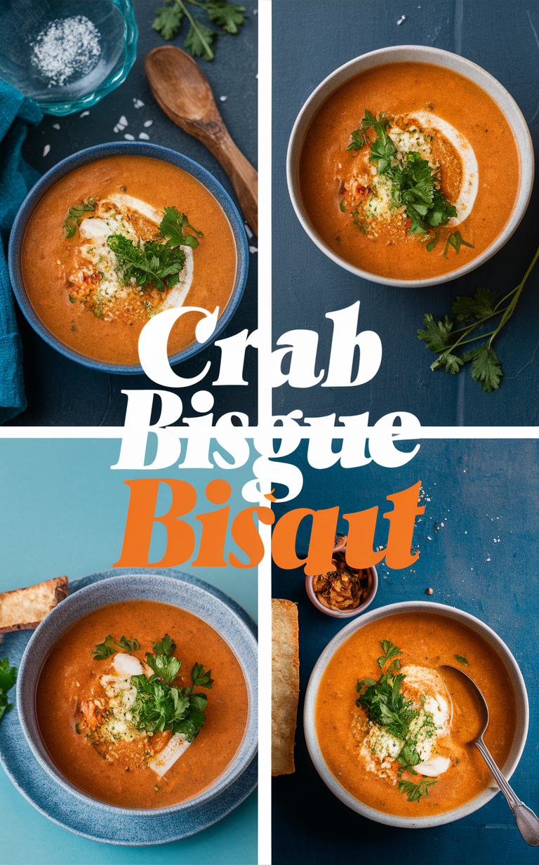 crab bisque recipe, seafood bisque, creamy crab soup, gourmet seafood soup, homemade bisque