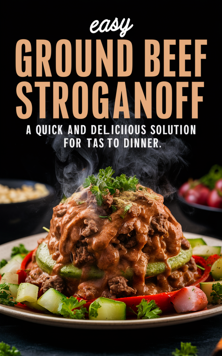 Ground beef stroganoff recipe, Ground beef stroganoff, Beef stroganoff, Easy stroganoff recipe, Quick dinners