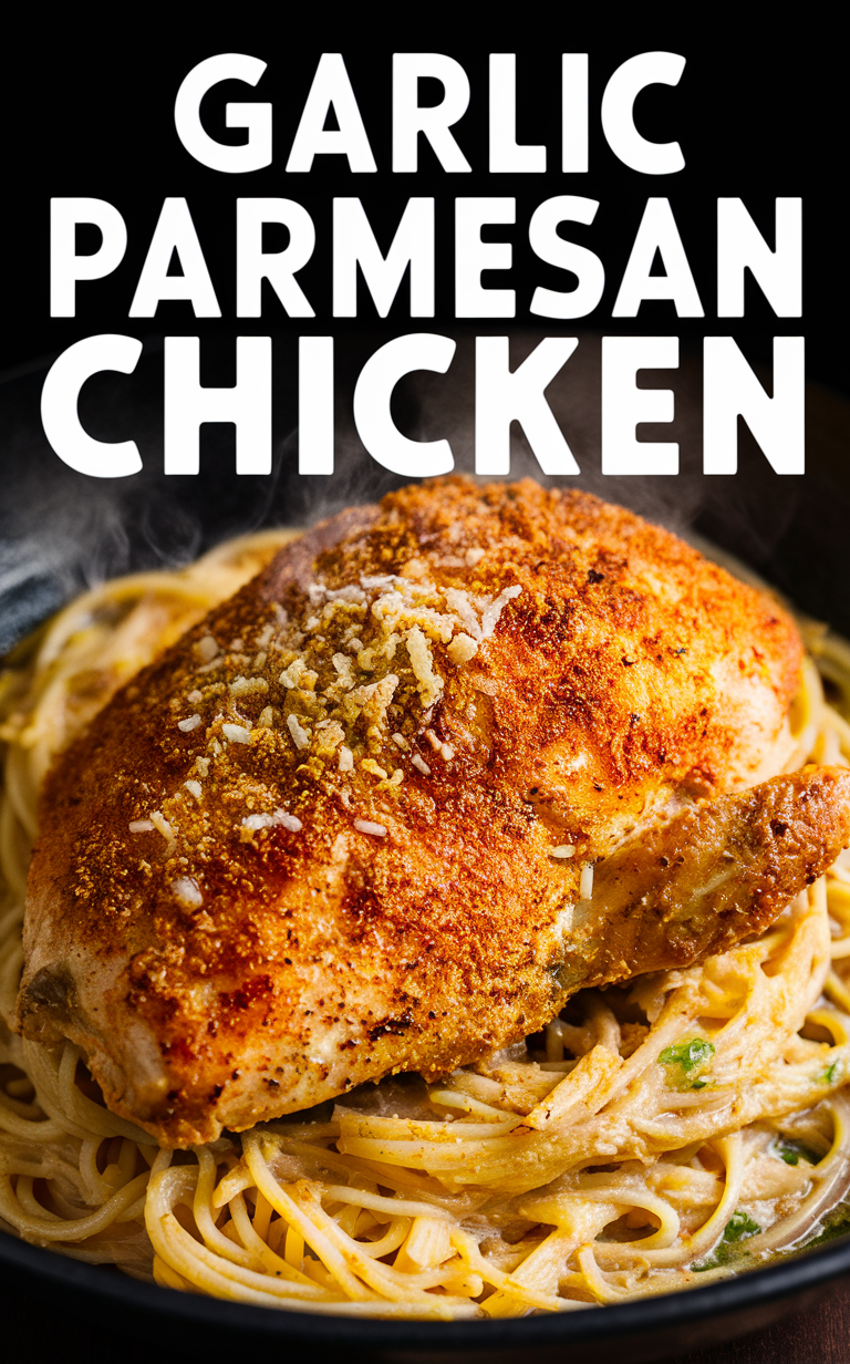 Garlic Parmesan Chicken, Easy Chicken Recipe, Parmesan Crusted Chicken, Tasty Chicken Dinner, Quick Chicken Meal