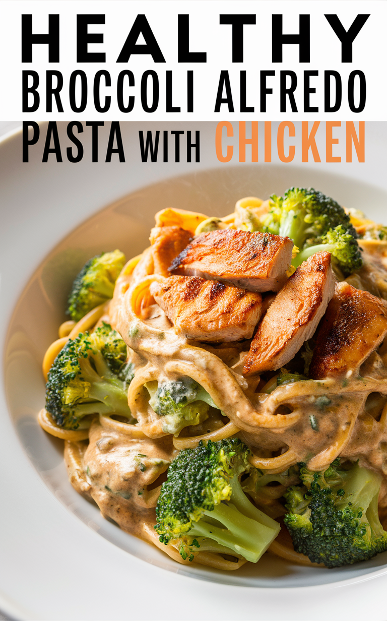 Broccoli Alfredo Pasta, Alfredo Chicken Pasta, Healthy Chicken Pasta, Broccoli Pasta Recipe, Creamy Alfredo Pasta