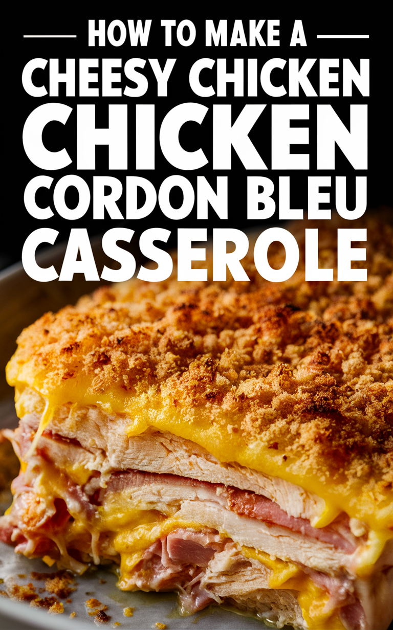 Chicken cordon bleu casserole, cheesy casserole, chicken casserole recipe, decadent casserole, gourmet casserole