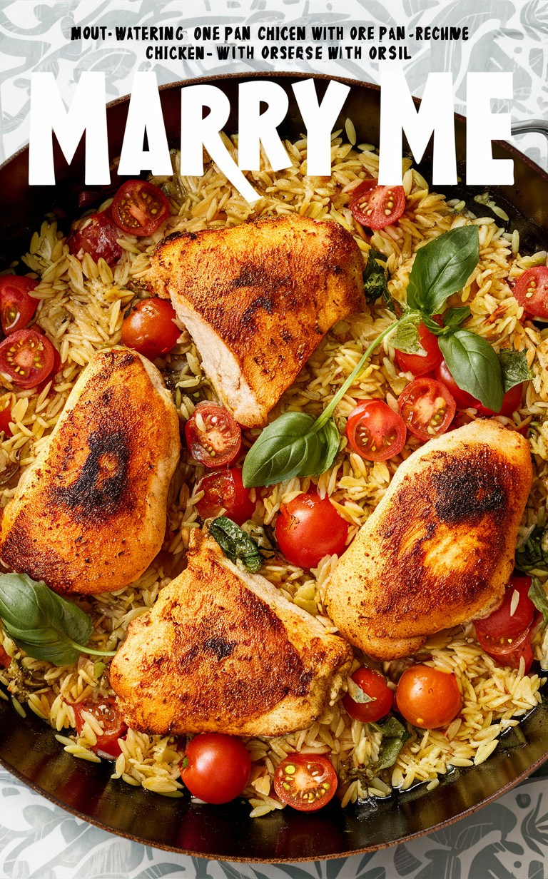 Marry Me Chicken Orzo, Recipe Marry Me Orzo, One-Pan Chicken Orzo, Marry Me Chicken Recipe, Chicken Orzo Recipe