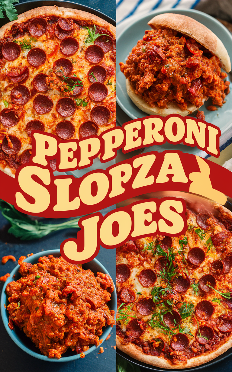 Pepperoni sloppy joes, Cheesy pepperoni pizza sloppy joes, Pizza-style sloppy joes, Easy pepperoni sloppy joes, Quick pepperoni pizza sloppy joes