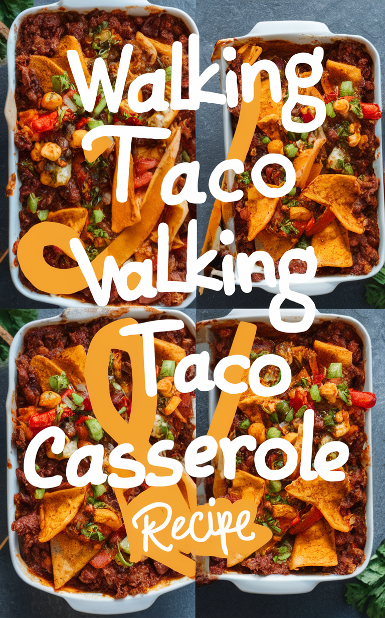 Walking Taco Casserole, Easy Taco Casserole, Best Taco Casserole, Quick Taco Casserole, Cheesy Taco Casserole